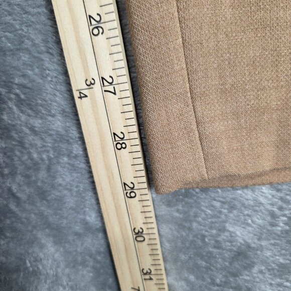 Talbots Pants Womens 14 Tan Beige Hampshire Straight Leg Ankle Trousers Preppy - Picture 8 of 8